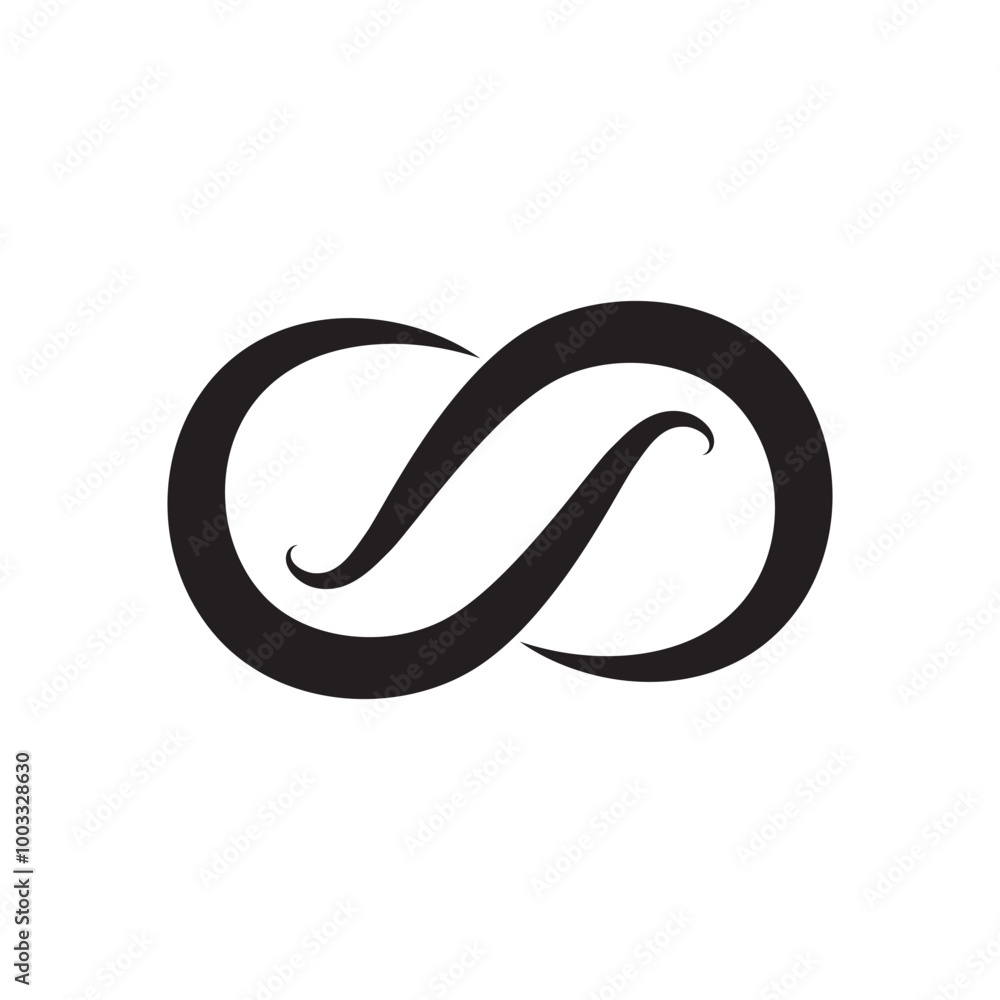 infinity line loop logo infinity line loop logo