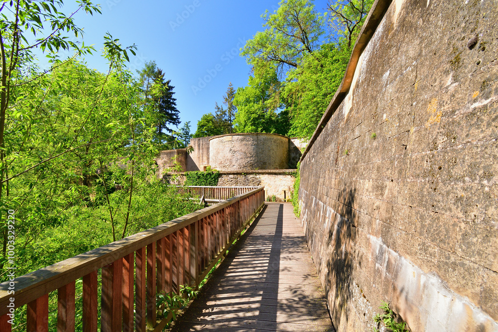 Metz, France. The ramparts of Fort de Bellecroix, the banks of the Moselle and Seille rivers. May 11, 2024. Metz, France. The ramparts of Fort de Bellecroix, the banks of the Moselle and Seille rivers. May 11, 2024.