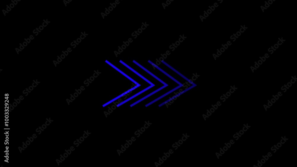 Directional arrow loop, direction neon arrow line loop animation Directional arrow loop, direction neon arrow line loop animation