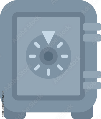 Closed metal safe with mechanical combination lock ensuring security of valuable possessions