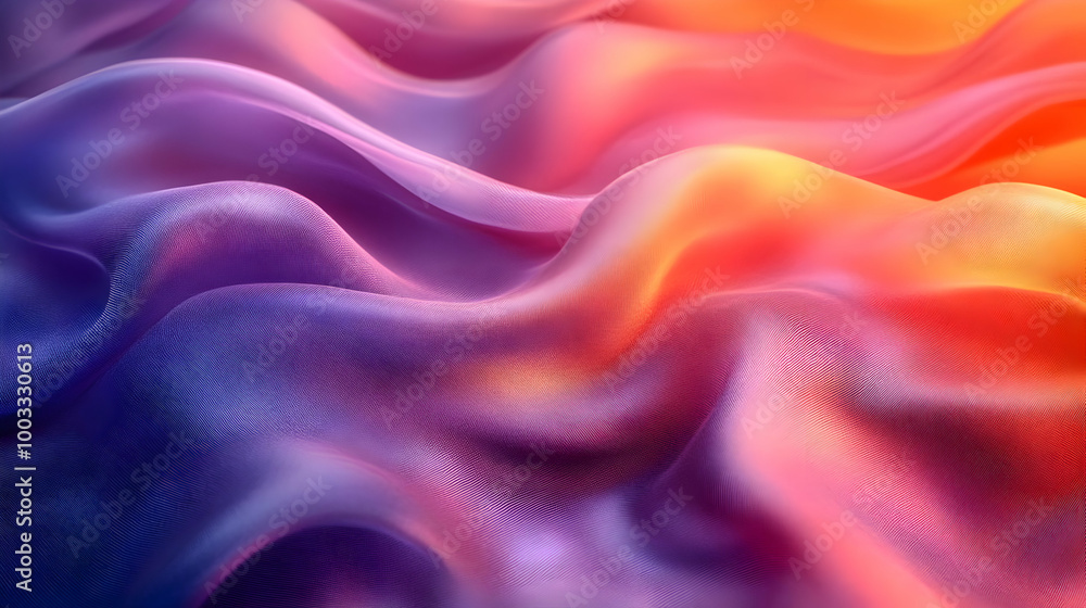 Abstract 3D Background with Wavy, Colorful, Gradient Pattern Abstract 3D Background with Wavy, Colorful, Gradient Pattern