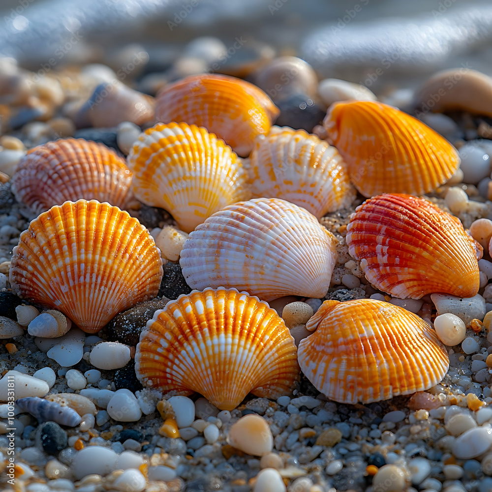 Seashells on the Beach - Photo Seashells on the Beach - Photo
