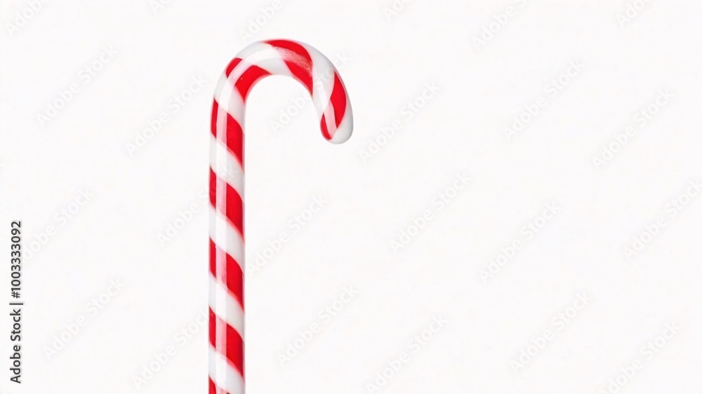 Obraz premium Red and white candy cane isolated on white.
