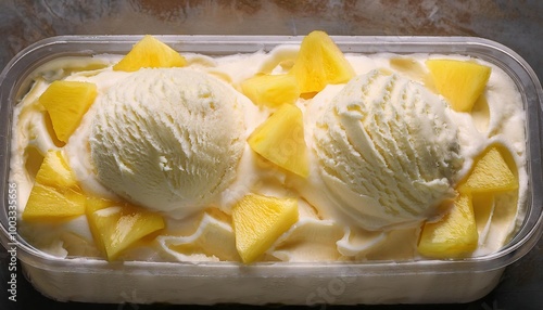 Tropical Pineapple Ice Cream Delight Recipe