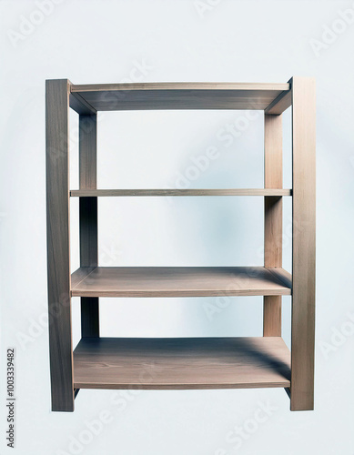 empty wooden shelves