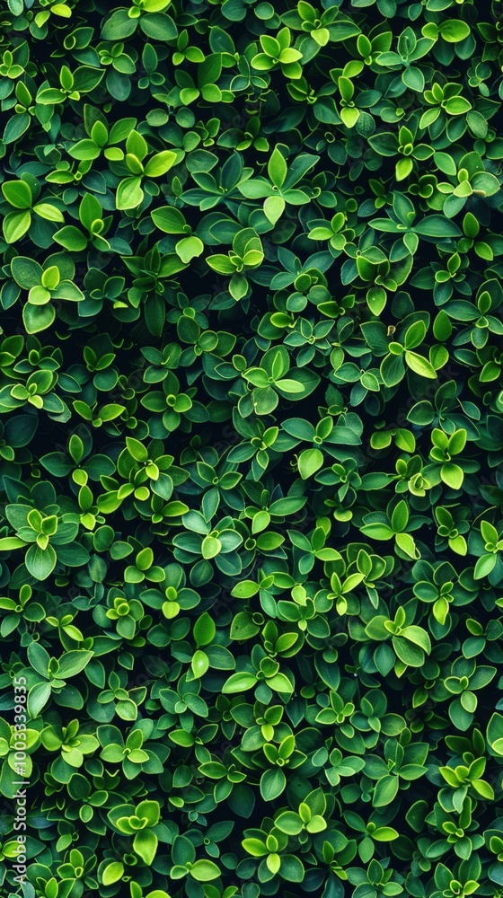 Dense wall of tiny leaves, arranged to create a seamless surface, vibrant greens and intricate textures, perfect for tranquil designs. Dense wall of tiny leaves, arranged to create a seamless surface, vibrant greens and intricate textures, perfect for tranquil designs.