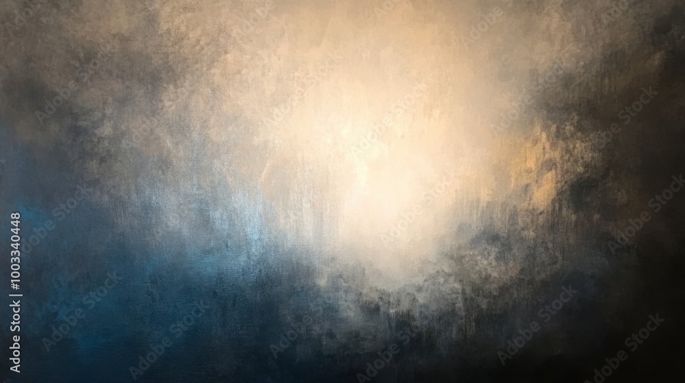 Obraz premium Abstract bursts of light fading into soft shadows over a dark, calming background.