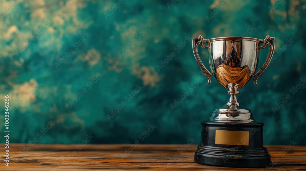 Prestigious Silver Trophy Symbolizing Success Prestigious Silver Trophy Symbolizing Success