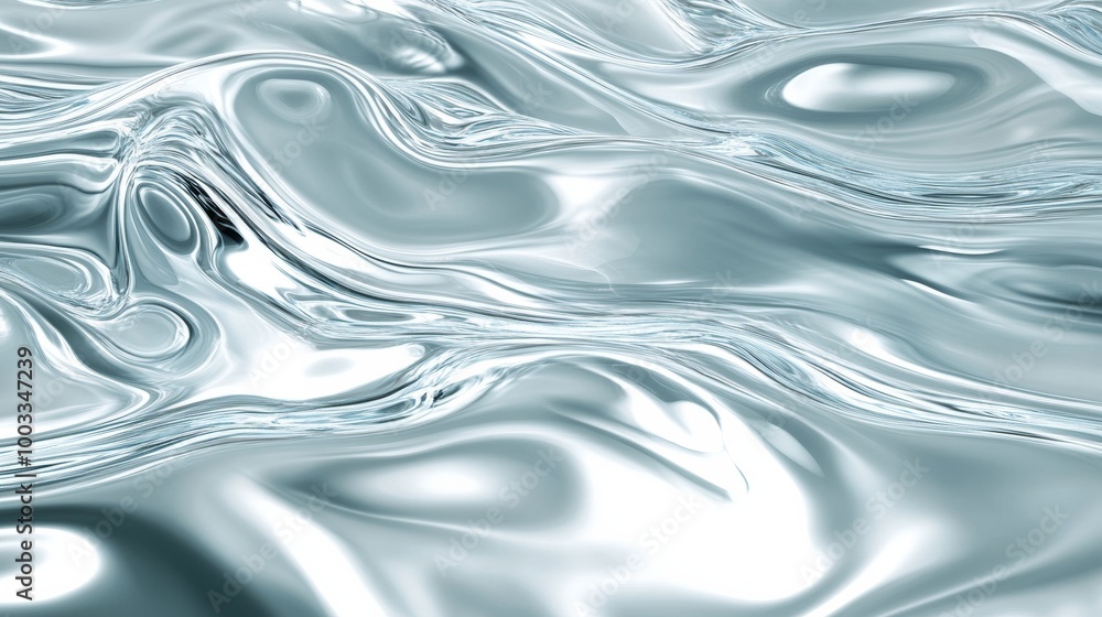 Abstract liquid metal texture reflecting light Abstract liquid metal texture reflecting light
