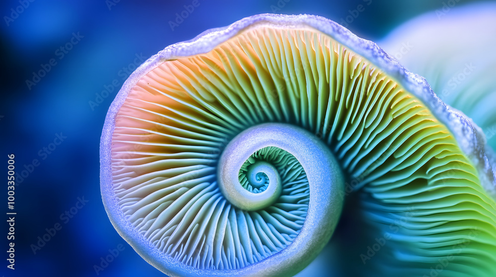 Spiral Gradient Mushroom Spiral Gradient Mushroom