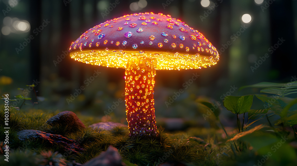 Fototapeta premium Gemstone Mushroom