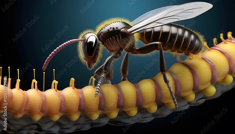 Parasitic relationship concepts - The life cycle of a parasitic wasp ...