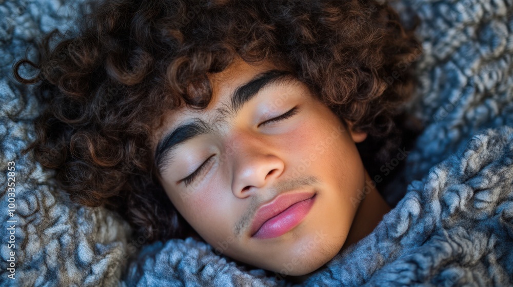 Man Sleeping Soundly in Bed Man Sleeping Soundly in Bed