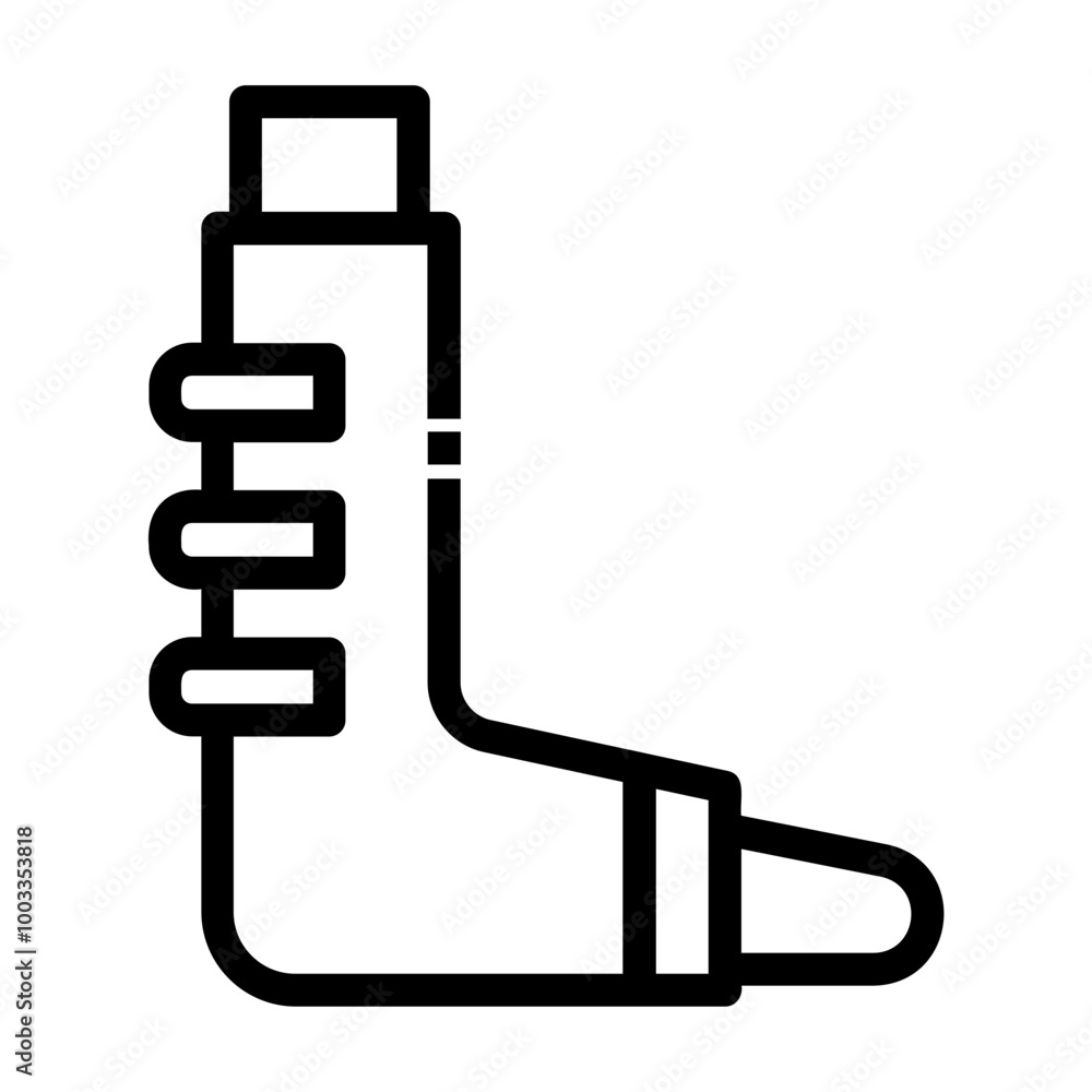 broken legs Line Icon broken legs Line Icon