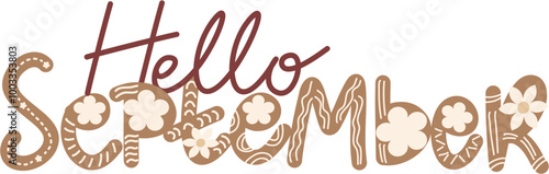 Hello September Lettering