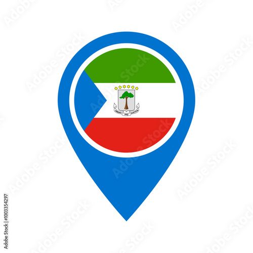 Free Download Equatorial Guinea flag location icon - GFXLoad