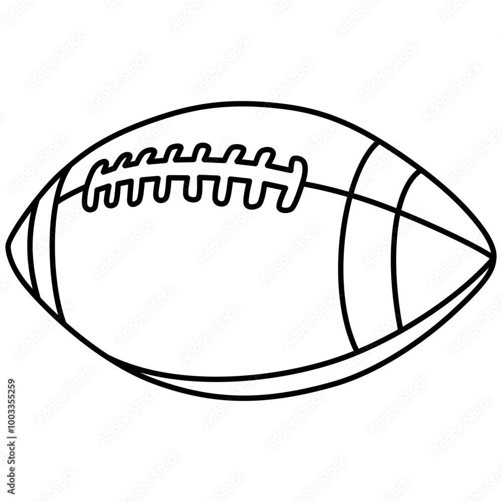 Football Ball Outline Football Ball Outline