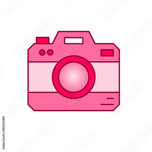 camera icon vector simple design illustration 