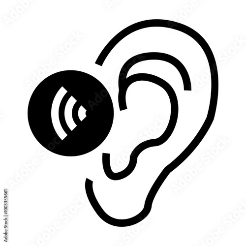 hearing aid Solid icon