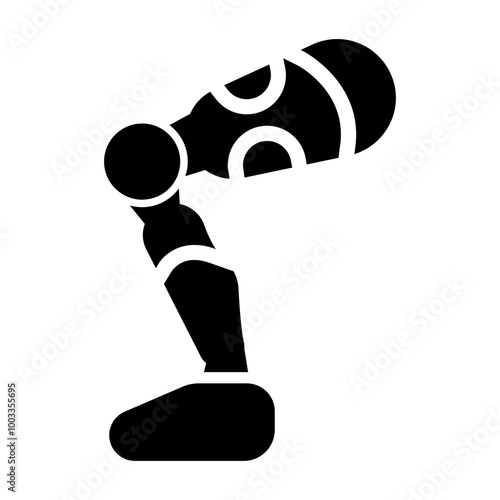 prosthetic leg Solid icon