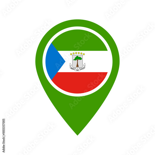 Equatorial Guinea flag location icon Free Download Equatorial Guinea flag location icon - GFXLoad