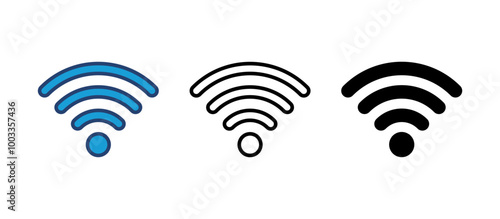 Wifi icon vector. signal vector icon. Wireless icon vector