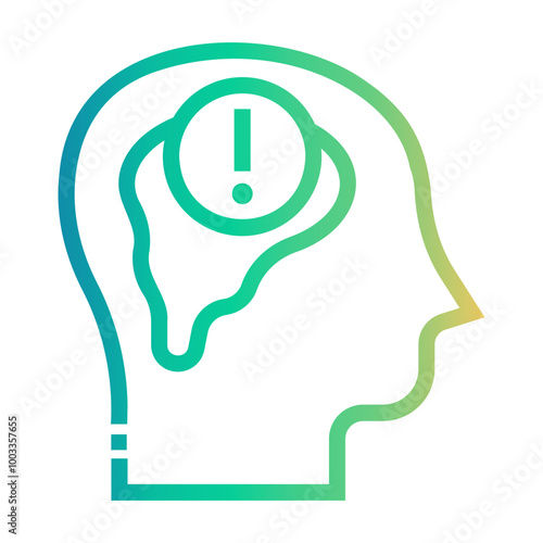 mental illness Line Gradient Icon