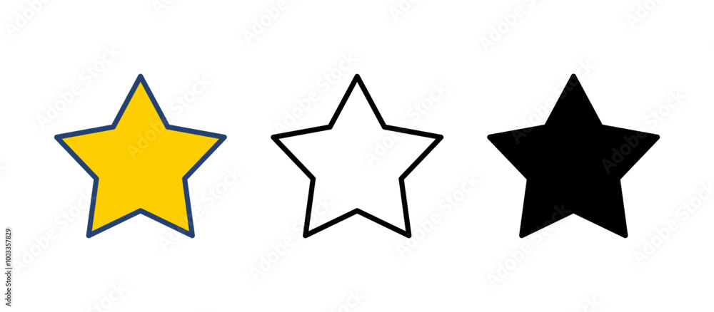 Star Icon vector. rating icon vector. favourite star icon Star Icon vector. rating icon vector. favourite star icon