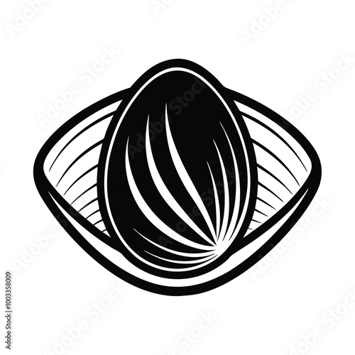 mussel animal vector logo design