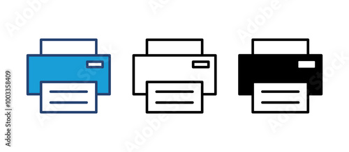 Print icon vector. printer icon vector.