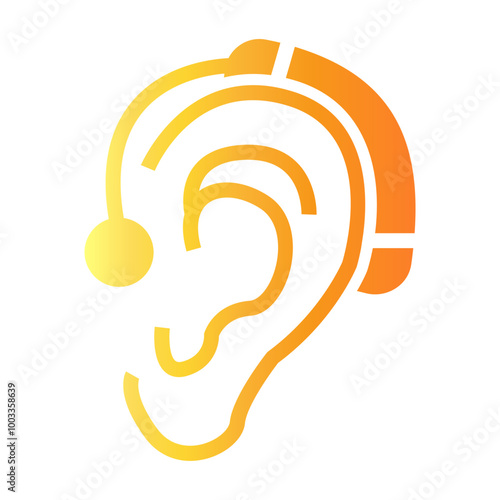 hearing aid Gradient icon