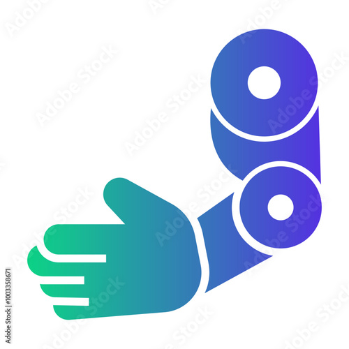 prosthetic arm Gradient icon