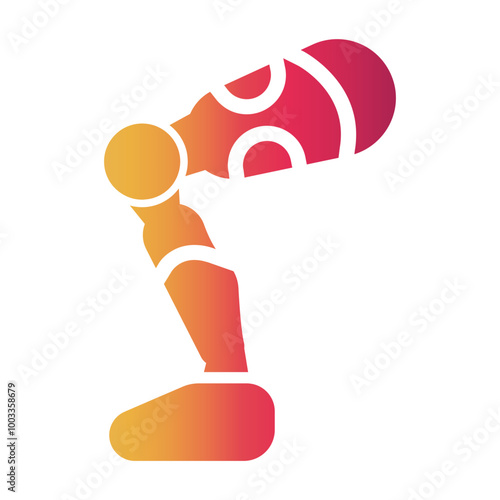 prosthetic leg Gradient icon