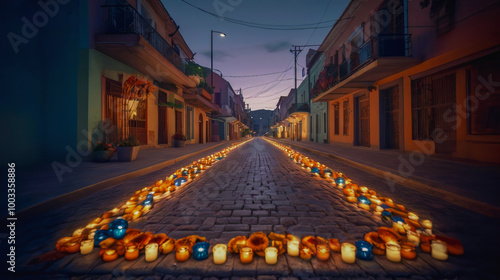 Wallpaper Mural AI-generated image of Día de los Muertos Day of the Dead celebration
a unique and colorful event and culture that emphasizes remembrance and the continuity of life
 Torontodigital.ca