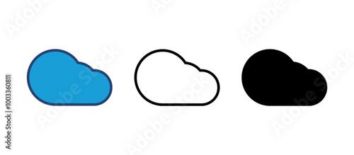 cloud icon vector. cloud vector icon