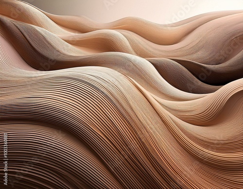Earth Tone Minimalist Waves