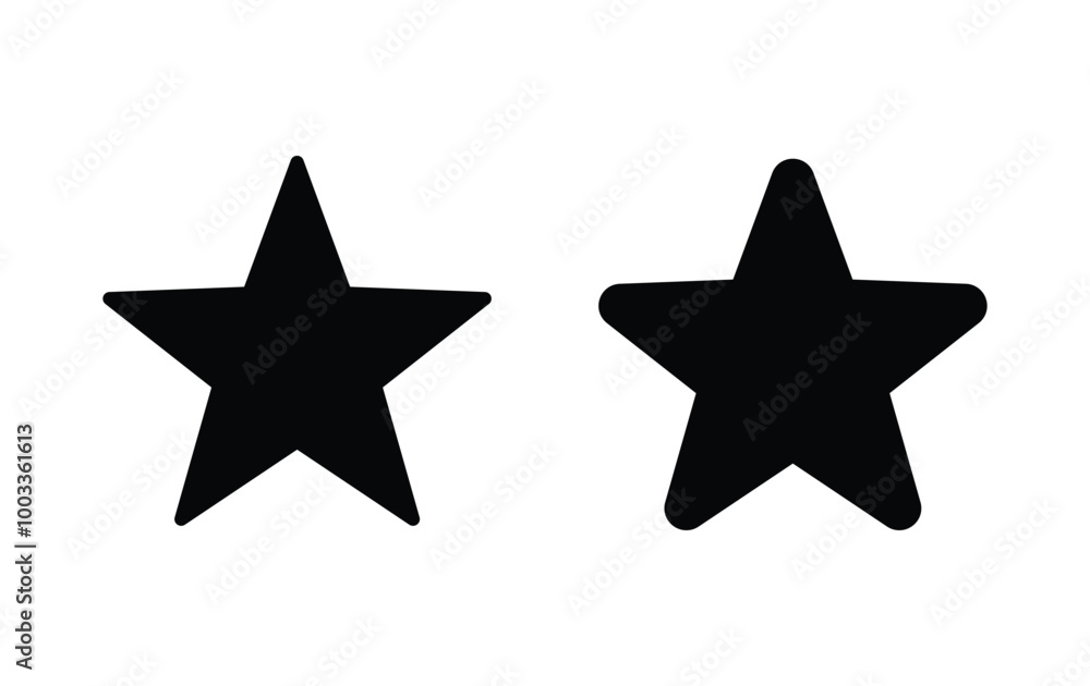 Fototapeta premium Star icon, star sign vector