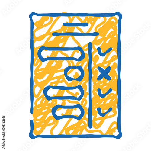 milestone planning doodle icon sketch vector. milestone planning sign. isolated symbol illustration