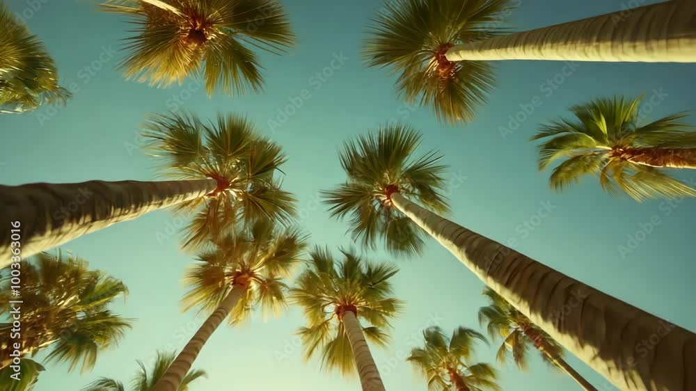 Serenity in the Tropics: A Glimpse of Palm-Lined Beauty Serenity in the Tropics: A Glimpse of Palm-Lined Beauty