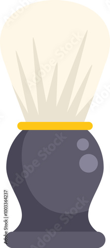 This shaving brush is creating foam for a barber shop routine