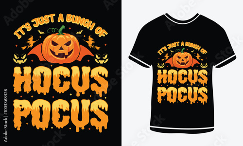 It's just a sungh of hocus pocus T Shirt Design, Halloween day, Graphic t shirt, Spooky text t- shirt design, Stay Spooky T-Shirt, Funny Halloween t shirt, Free Vector, Halloween T-shirt Design