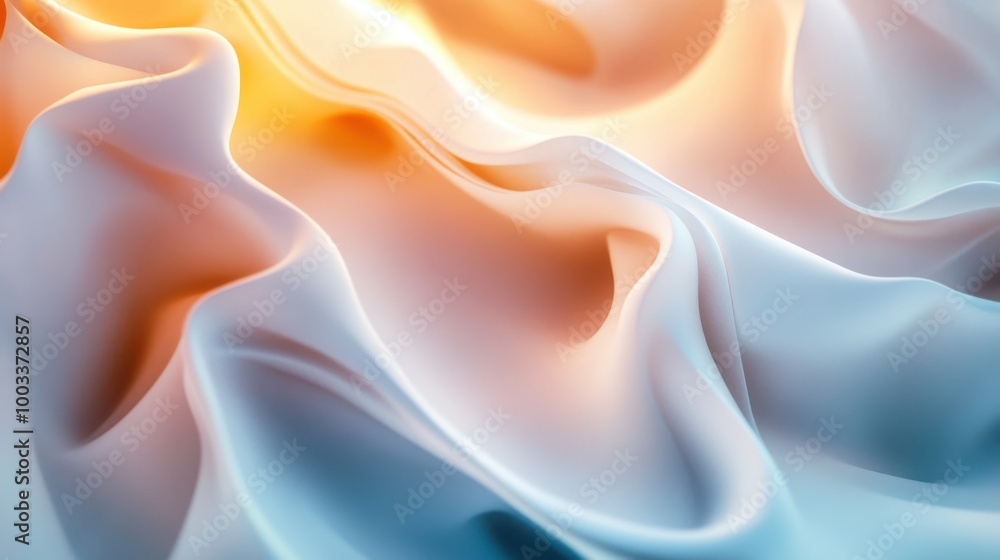 Obraz premium Abstract Swirling Texture in Warm and Cool Tones