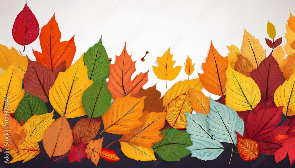 Obraz premium autumn leaves background