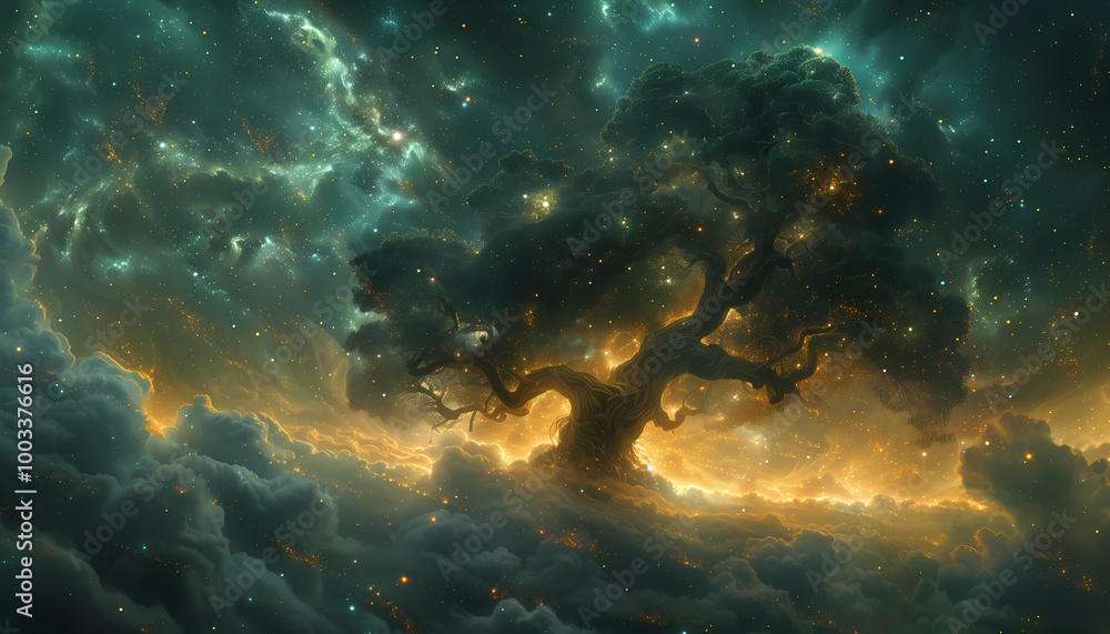 Fototapeta premium space background with space