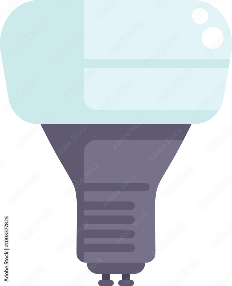 Modern led light bulb is shown illuminating the surroundings with its energy efficient glow Modern led light bulb is shown illuminating the surroundings with its energy efficient glow