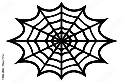 creative spider  silhouette vector, creative spider icon