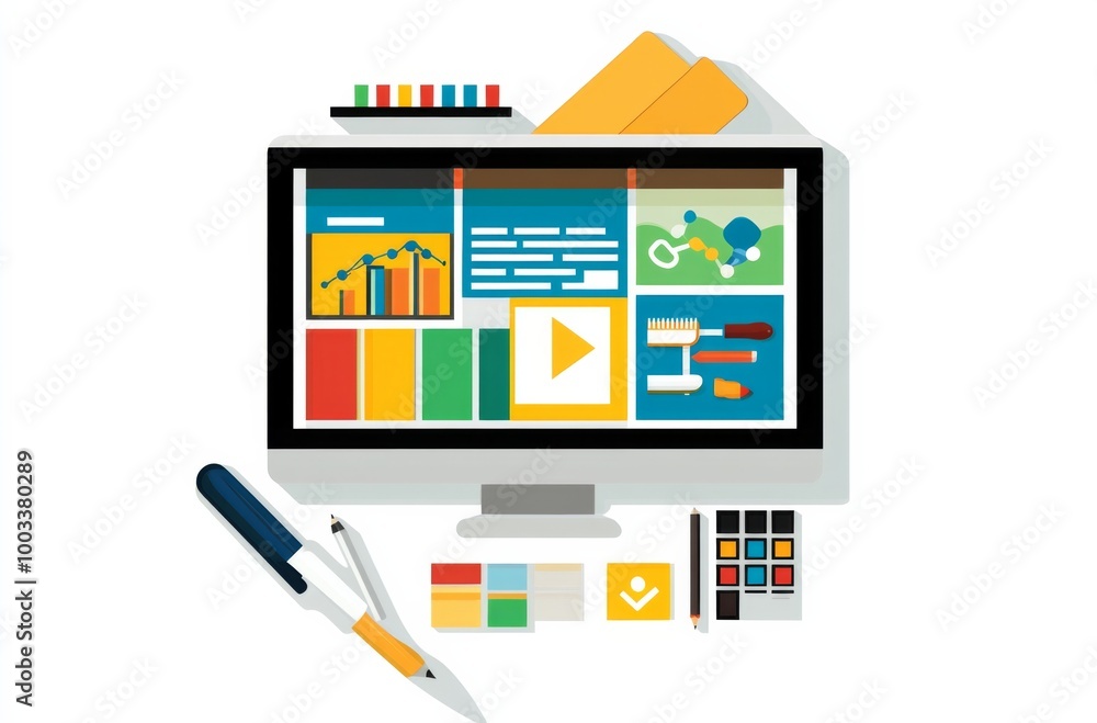 website design displayed on various devices against a white background website design displayed on various devices against a white background
