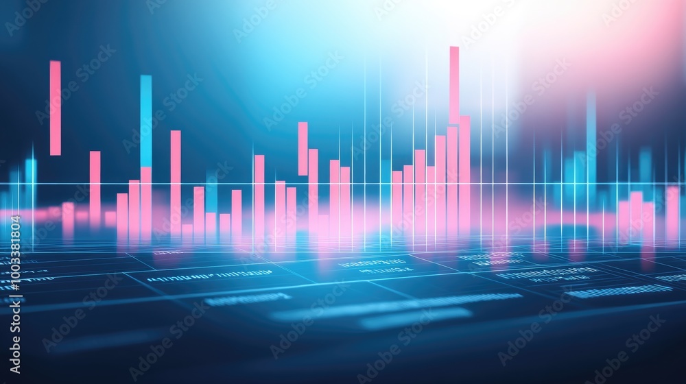 Colorful Candlestick Chart Analysis Background Colorful Candlestick Chart Analysis Background