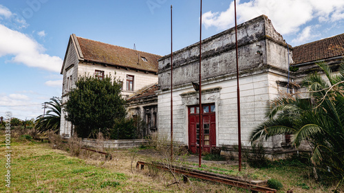 Antigua estación de trenes de la ciudad de Rocha, Uruguay