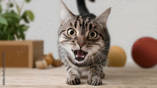 surprised cat
